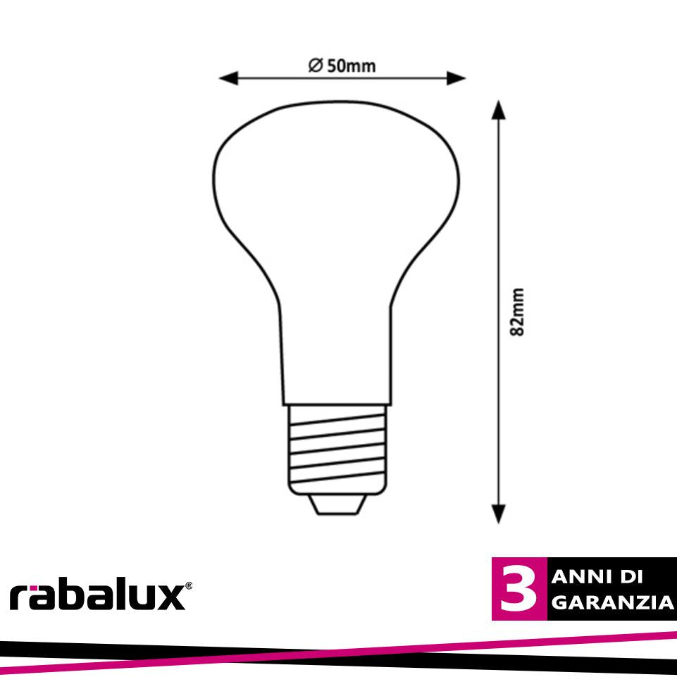 SMD LED, E14 R50, 5W, 470LM, 4000K