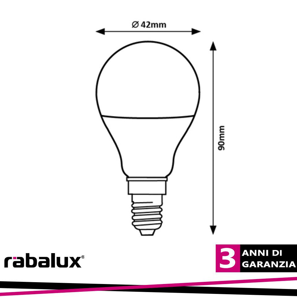 SMD LED, E14 P45, 9W, 810LM, 4000K