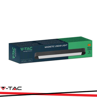 14W LED MAGNETICO LINEARE LIGHT 4000K CORPO NERO