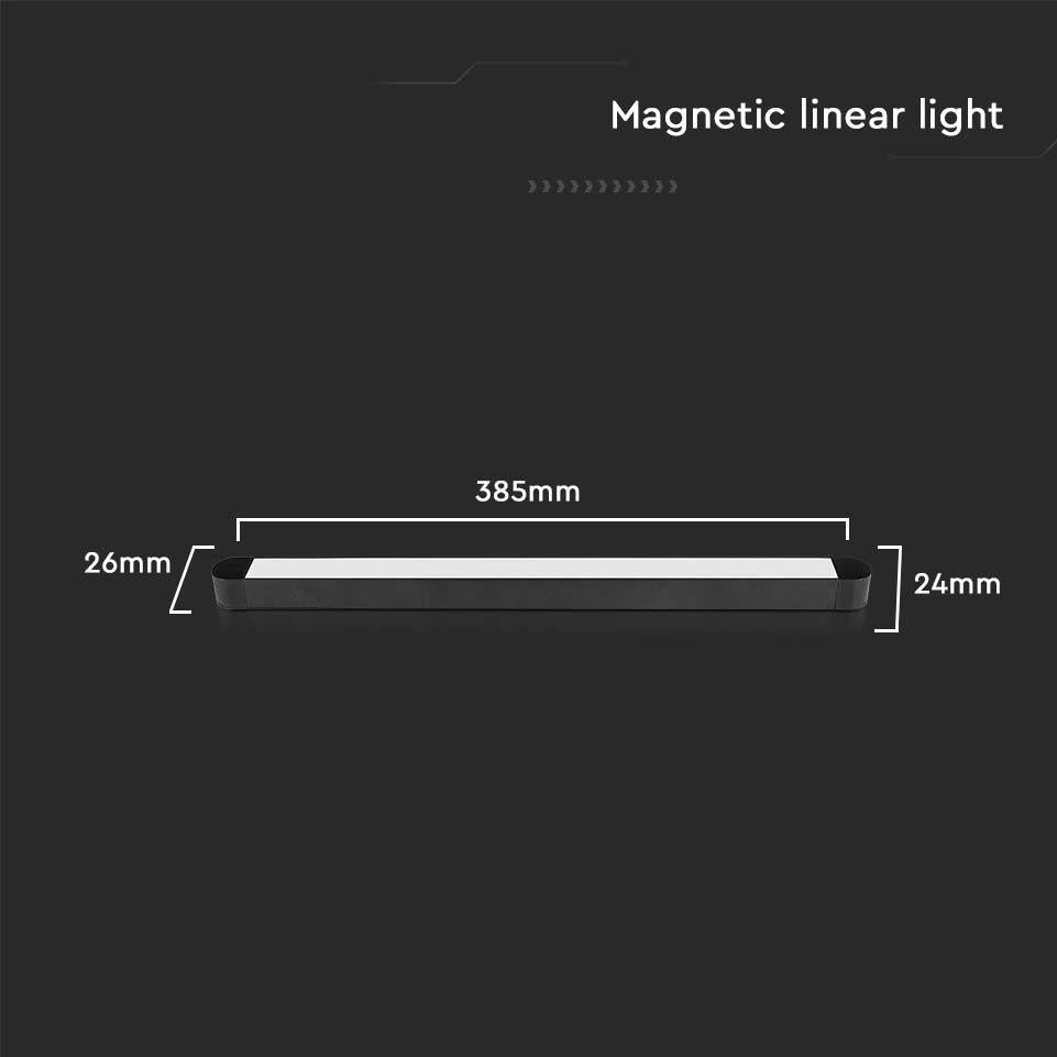 22W LED MAGNETICO LINEARE LIGHT 3000K CORPO NERO