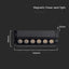 12W LED MAGNETICO LINEARE SPOT LIGHT ADJUSTABLE 4000K CORPO NERO