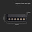 12W LED MAGNETICO LINEARE SPOT LIGHT ADJUSTABLE 4000K CORPO NERO