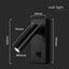 2W FARETTO LED DA PARETE QUADRATO CON INTERRUTTORE 3000K CORPO NERO