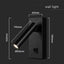 2W FARETTO LED DA PARETE QUADRATO CON INTERRUTTORE 3000K CORPO NERO