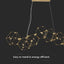 20W LED LAMPADA A SOSPENSIONE DI DESIGN ( L94.5*W32.5*H120CM) 3000K CORPO D ORO