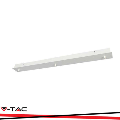 ROSONE PER LAMPADARIO IN ACCIAIO L800*W70*H43MM - BIANCO OPACO