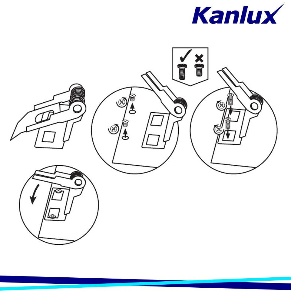 UCHWYT DO GIPSU CLIPS PANEL 120 - KANLUX