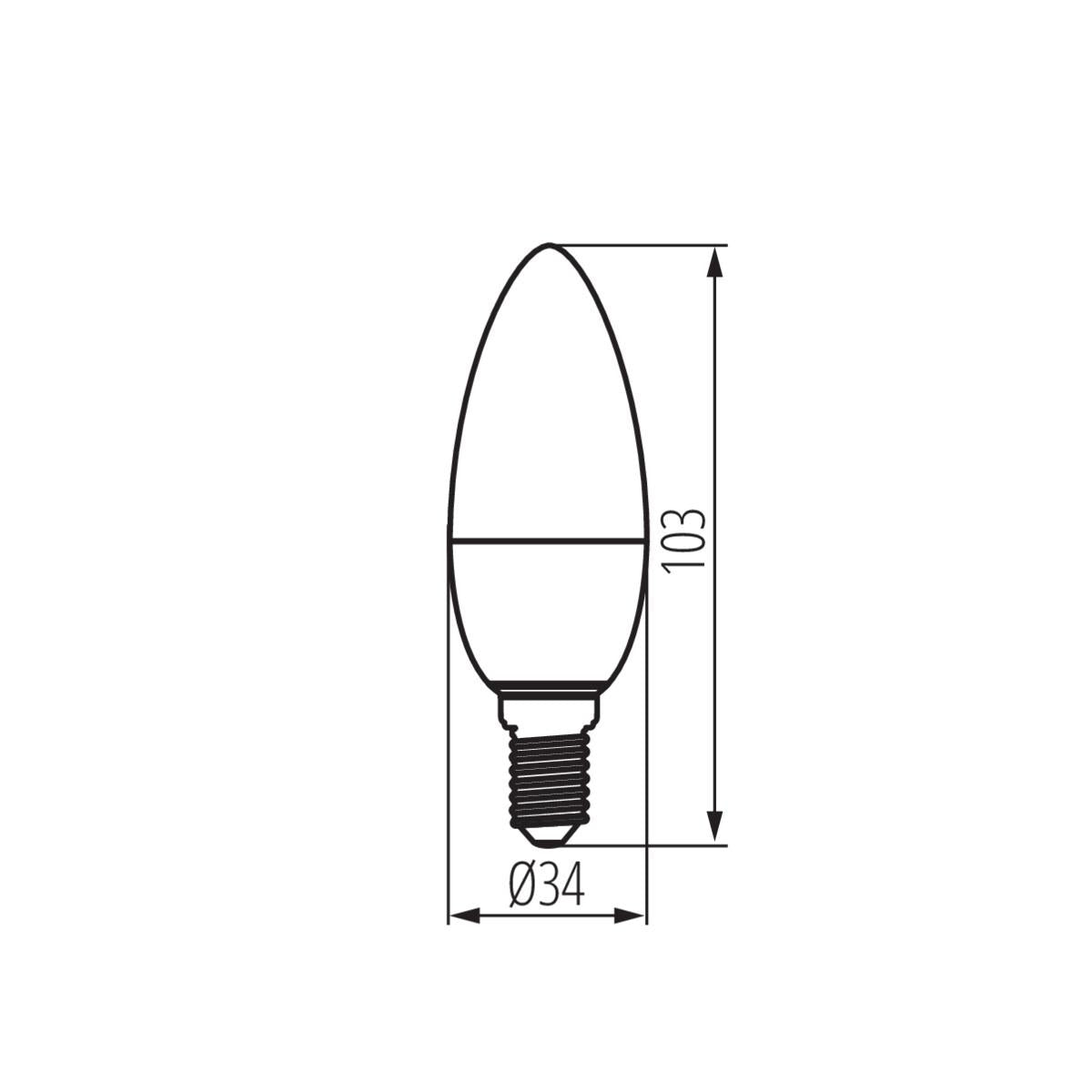 LAMPADINA LED IQ-LED C35E14 3,4W-WW - KANLUX