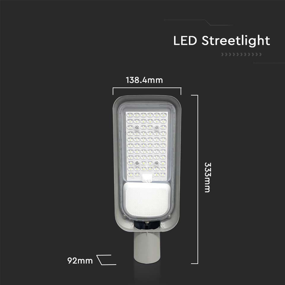 30W LED ARMATURA STRADALE CON ADATTORE PALO 4000K