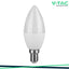 LED LAMPADINA SAMSUNG CHIP 7W E14 PLASTIC CANDLE 4000K