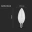 LED LAMPADINA SAMSUNG CHIP 7W E14 PLASTIC CANDLE 4000K