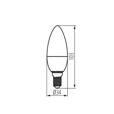 LAMPA LED IQ-LED C35E14 5,9W-CW - KANLUX