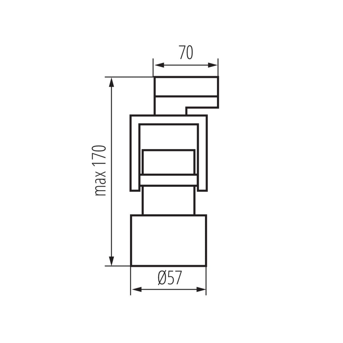 PROIETTORE PER BINARIO ATL5 GU10-B - KANLUX