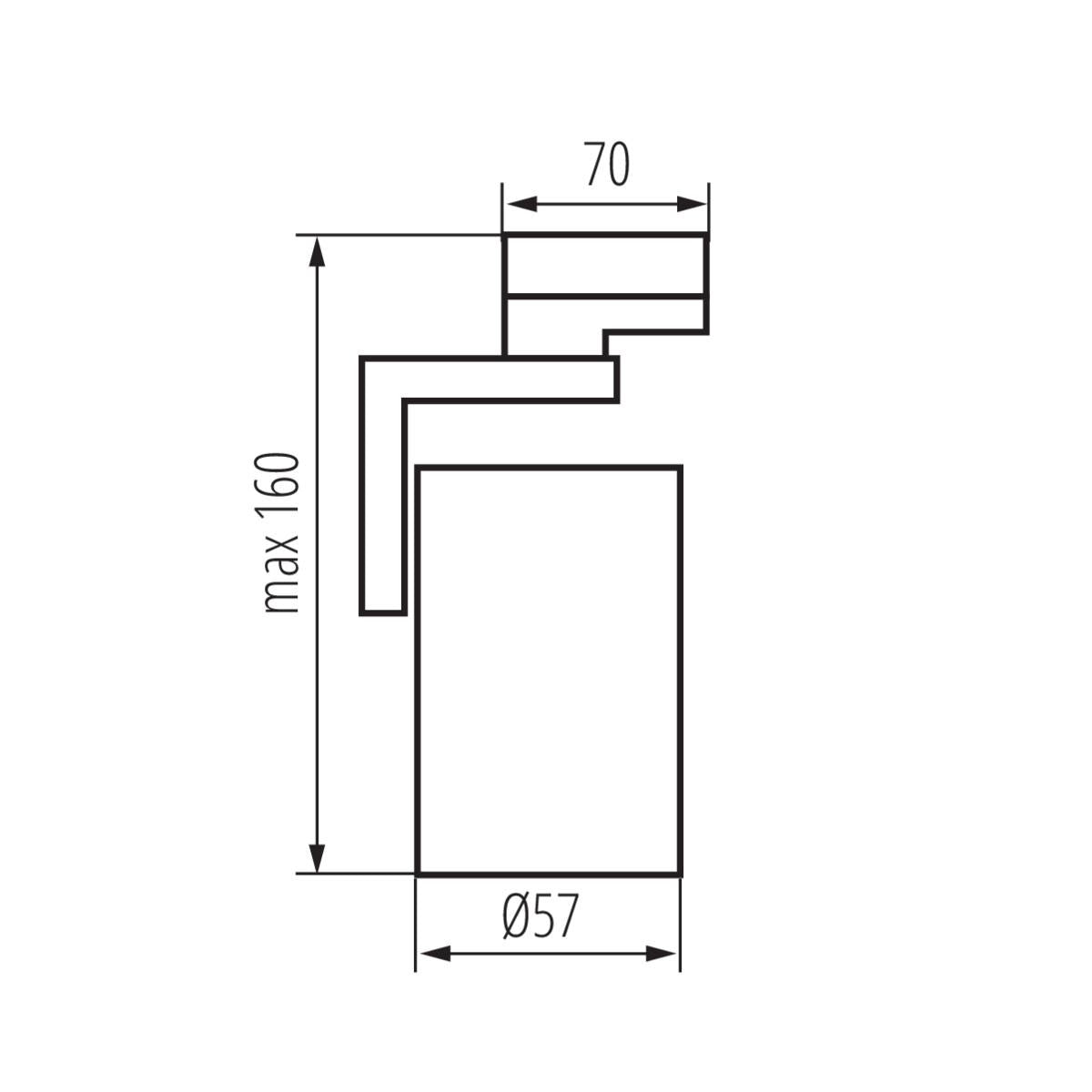 PROIETTORE PER BINARIO ATL4 GU10-W - KANLUX