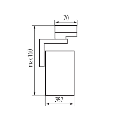 PROIETTORE PER BINARIO ATL4 GU10-W - KANLUX