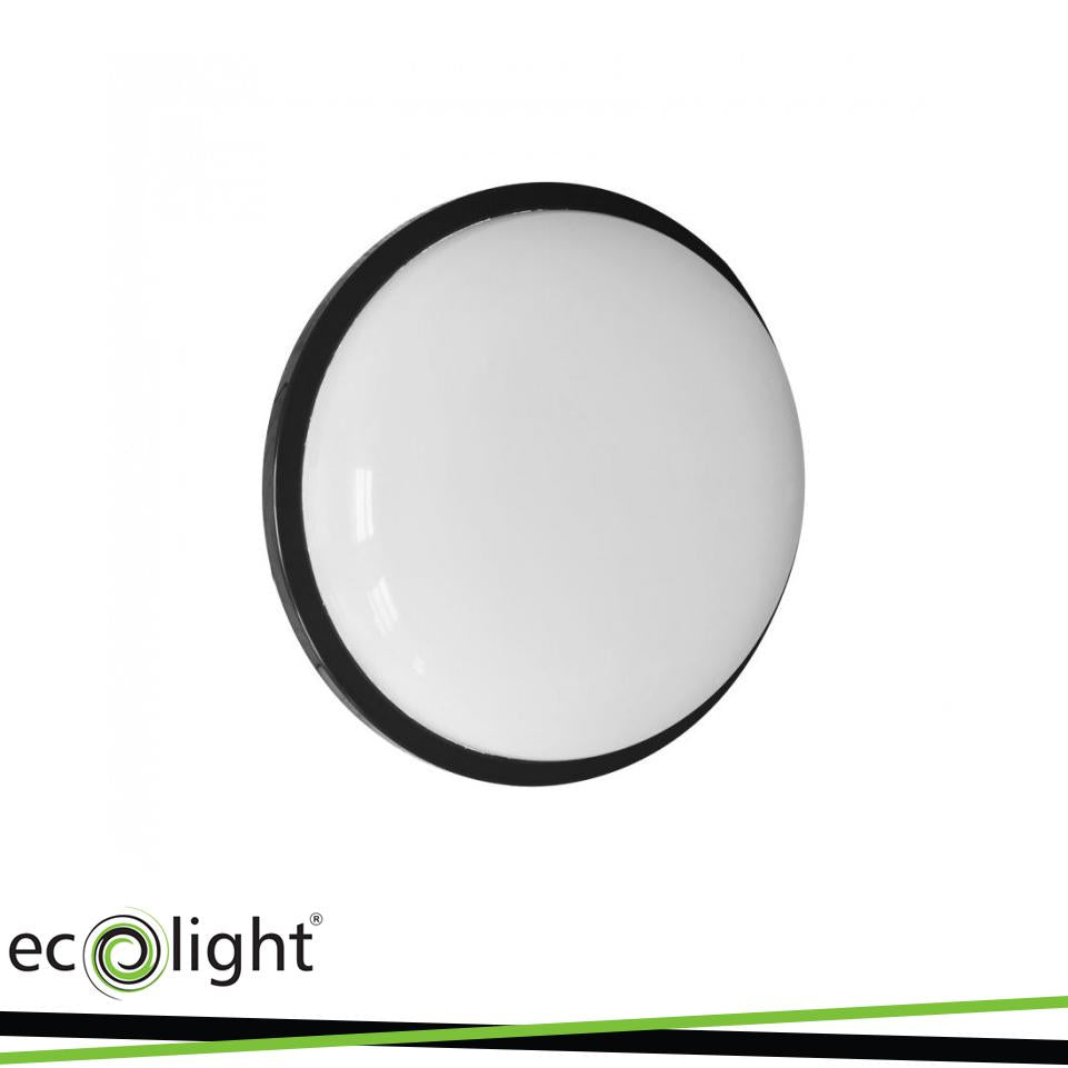 LED TORTON 20W 4000K 1800LM IP65 ROTONDO NERO