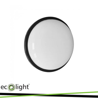 LED TORTON 20W 4000K 1800LM IP65 ROTONDO NERO