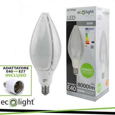 RAZZO E40 80W 4000K 8000LM E40->E27 IP65