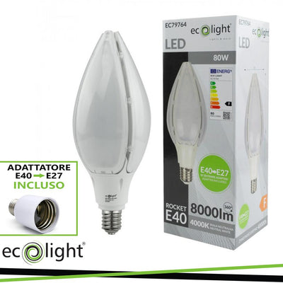 RAZZO E40 80W 4000K 8000LM E40->E27 IP65