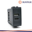 PRESA USB 2.4A A+C T1-ART 833N NERO