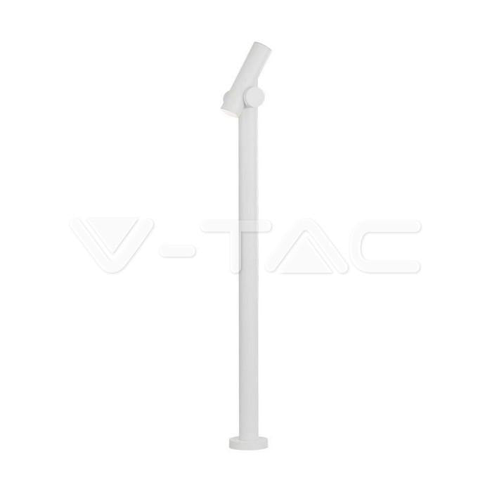 2X2.6W 2 FARETTO LED DOPPIO BIDIREZIONALE DA TERRA  (129X159X1000MM) 3000K CORPO BIANCO IP44