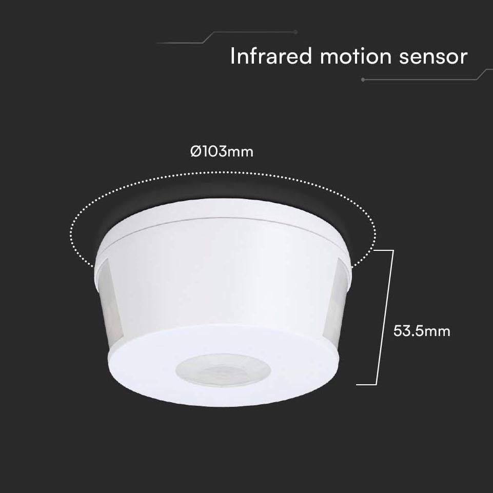 1000W INFRARED MOTION SENSOR 360 D - WHITE BODY