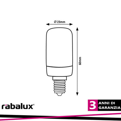 FIL. LED, E14 T20, 2W, 140LM, 4000K