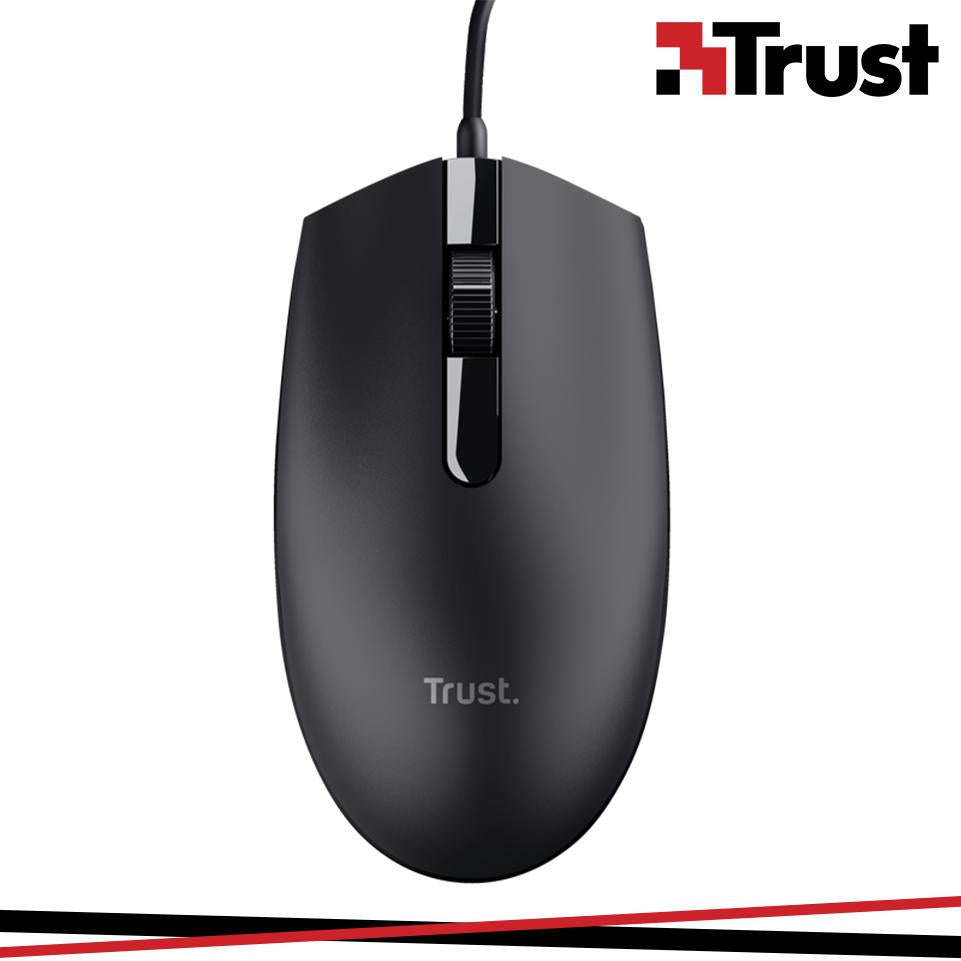 TRUST BASI MOUSE A FILO NERO