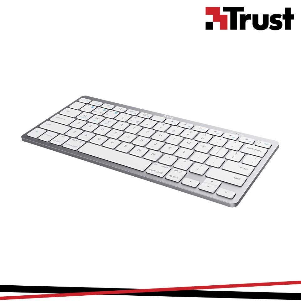 TRUST TASTIERA WIRELESS BLUETOOTH ULTRA THIN ARGENTO