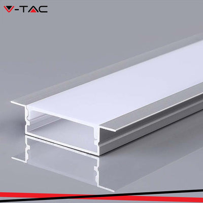 PROFILO IN ALLUMINIO  COLORE SILVER PER STRIP 2000*30*10MM