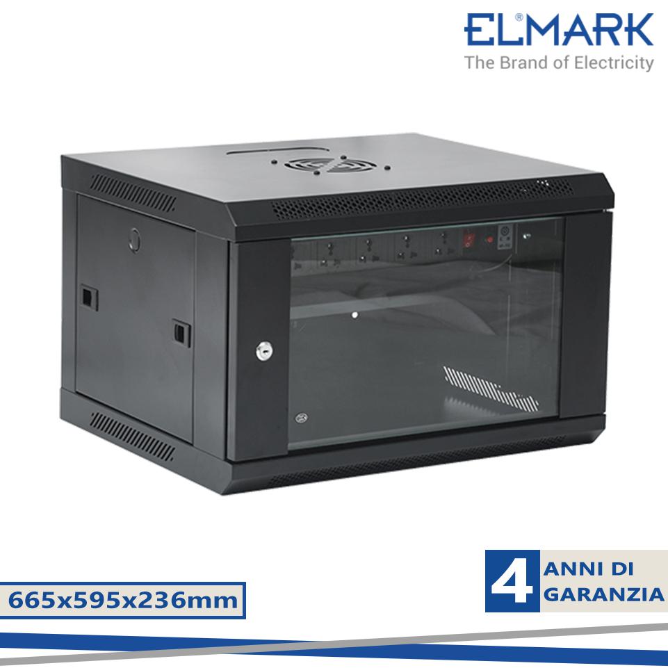 ARMADIO A PARETE RACK 12U 665X595MM