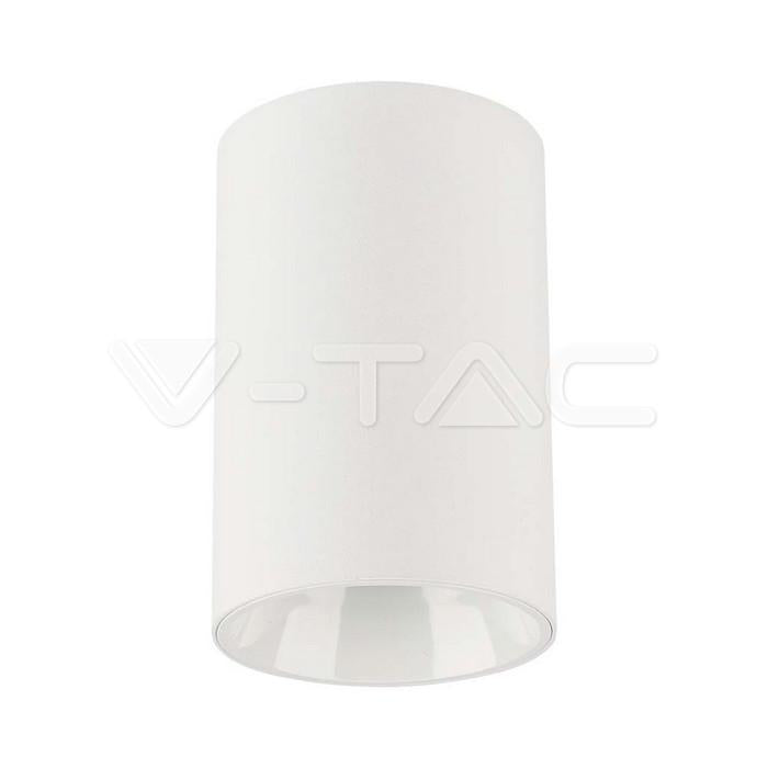GU10 PORTAFARETTO  FITTING ROTONDO CORPO BIANCO