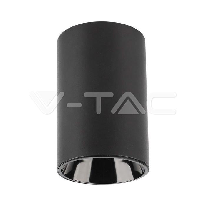 GU10 PORTAFARETOO ROTONDO CORPO NERO