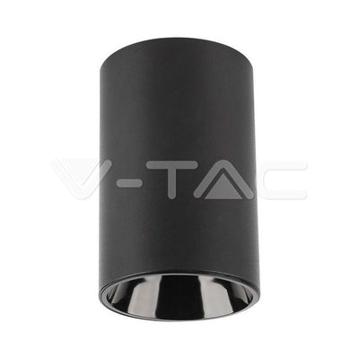 GU10 PORTAFARETOO ROTONDO CORPO NERO
