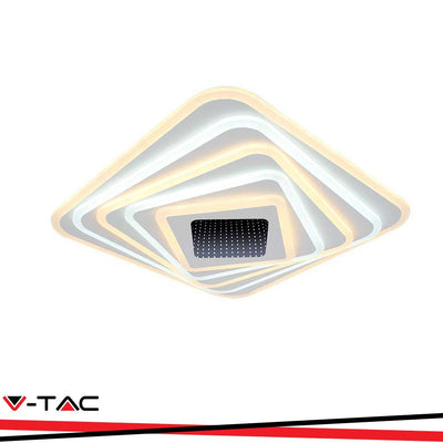 150W PLAFONIERA DI DESIGN SMART 3000K+6000K DIMMERABILE, TELECOMANDO