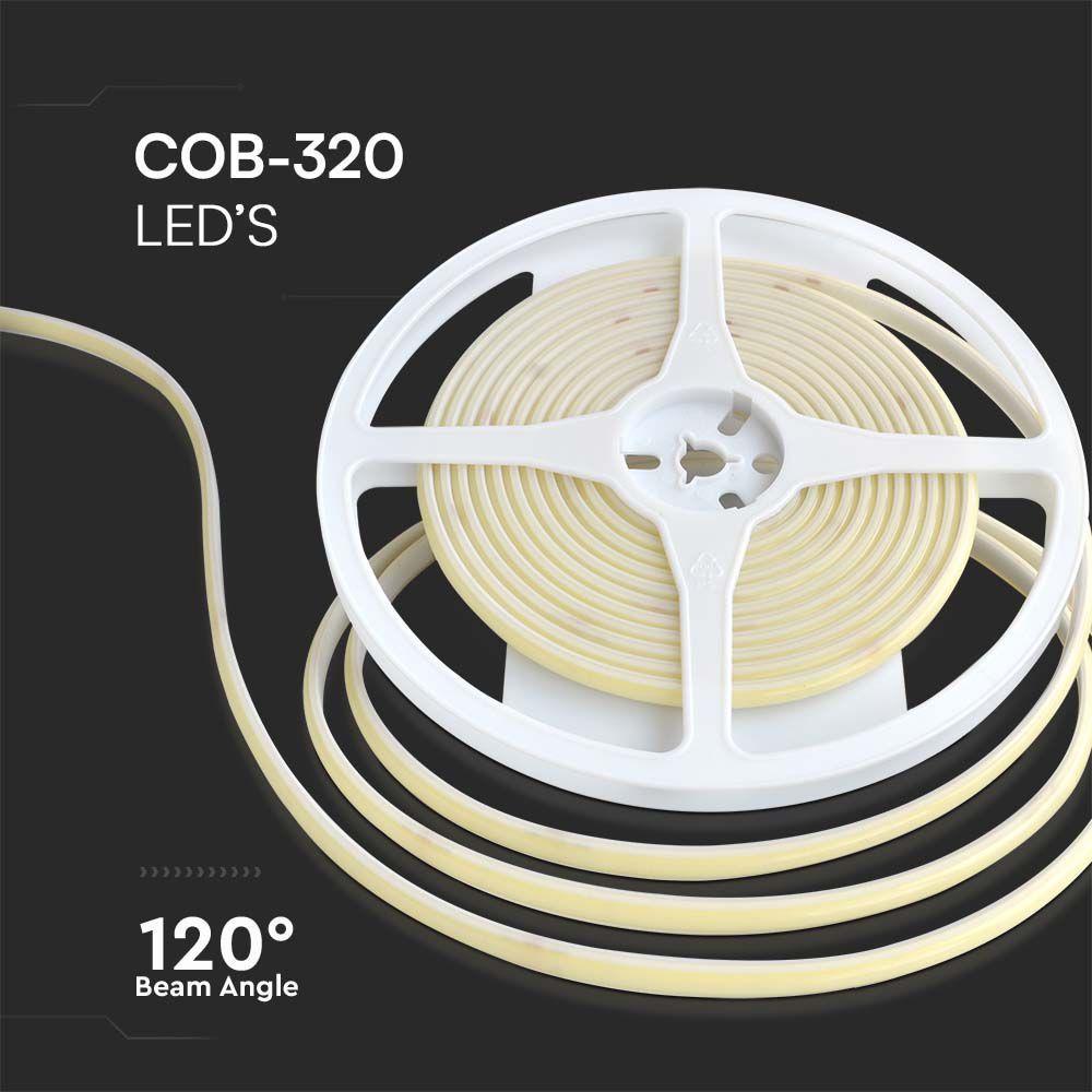 LED COB STRISCIA 320 LED 10W/M. AMBER IP67 24V