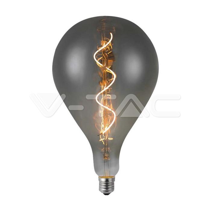 LED LAMPADINA 4W FILAMENTO SPIRALE A160S 2700K VETRO FUM