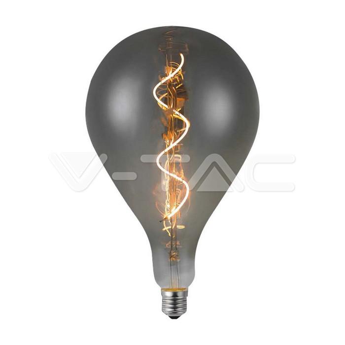 LED LAMPADINA 4W FILAMENTO SPIRALE A160S 2700K VETRO FUM