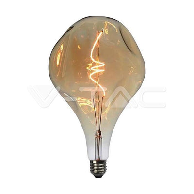 LED LAMPADINA 4W FILAMENTO SPIRALE A165S 2700K VETRO AMBRATO