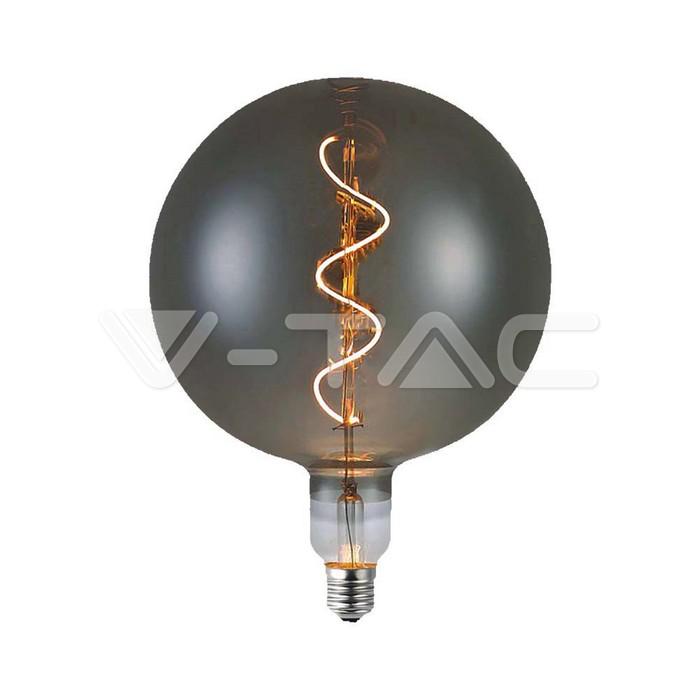 LED LAMPADINA 4W FILAMENTO SPIRALE G200S 2700K VETRO FUM