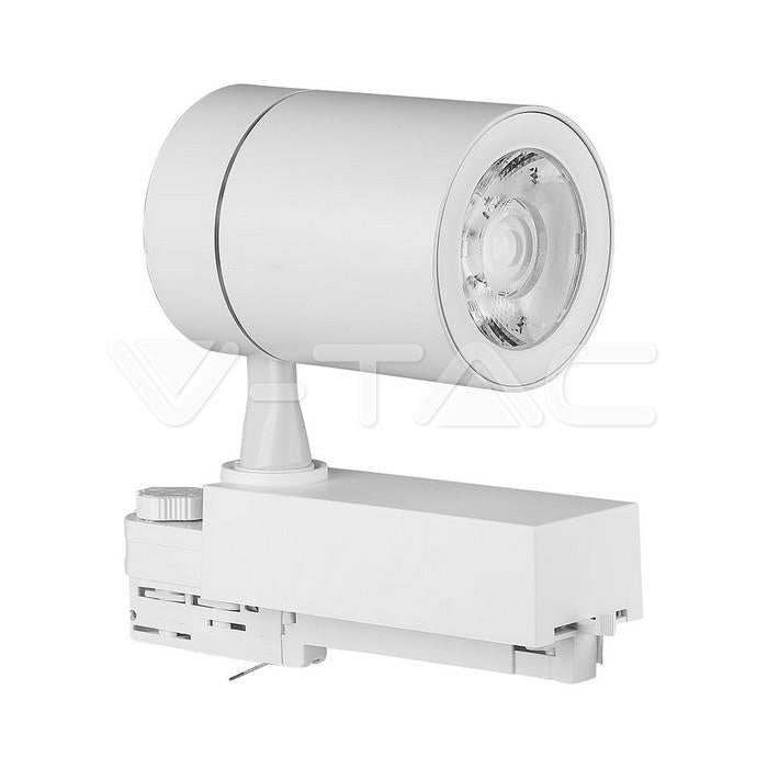35W LED PROIETTORE DA BINARIO CORPO BIANCO 3000K