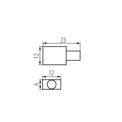 ZA  LEPKA NEON END CAP HOLE - KANLUX