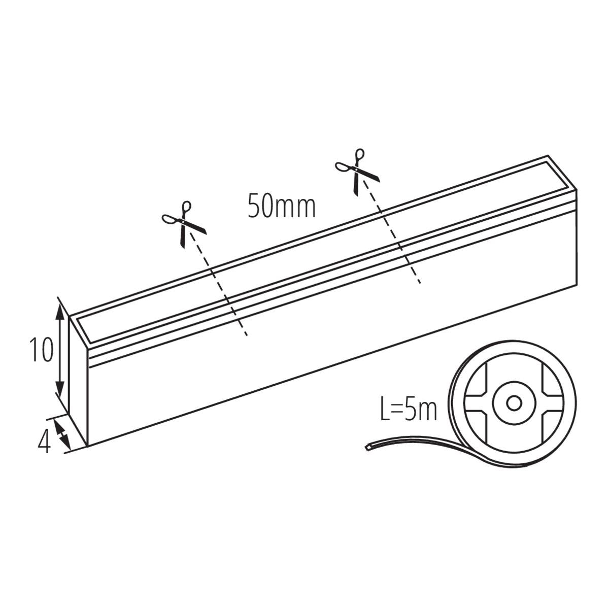 LINIO.MODU   LED NEON LED12W/M IP65-BL - KANLUX