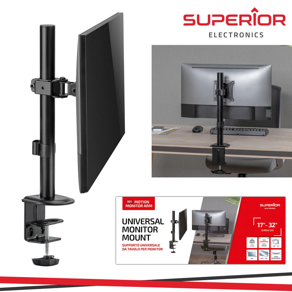 SUPPORTO UNIVERSALE MONITOR   SINGOLO 17-32