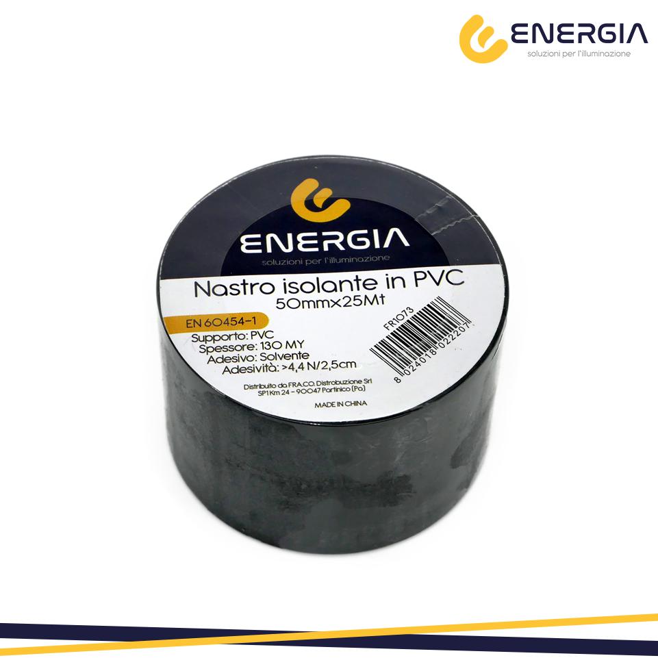 NASTRO ISOLANTE PVC 50MMX25MT  NERO