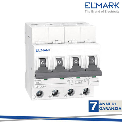 INT.MAGN. 4P 16A DC64 6KA 1000V CURVA C PER FOTOVOLTAICO