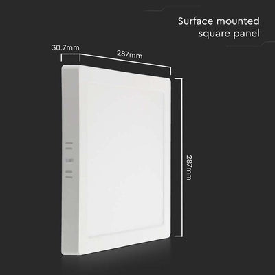 24W LED PANNELLO PER MONTAGGIO ESTERNO QUADRATO 6500K