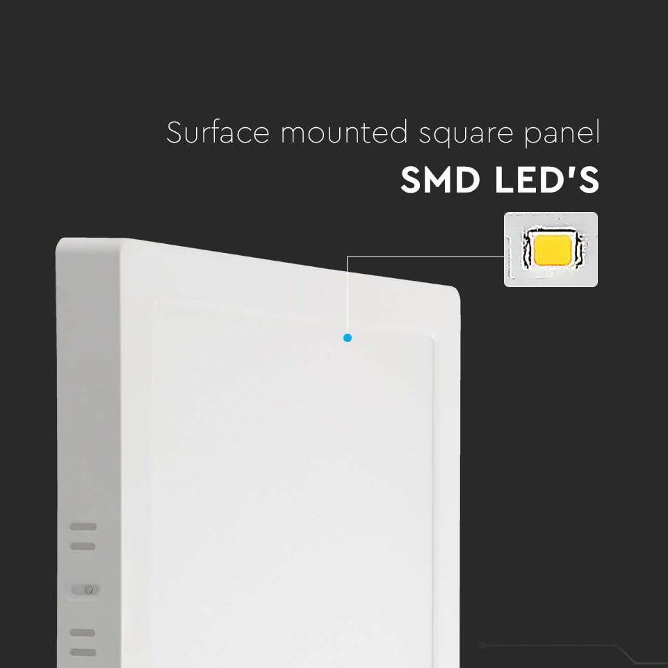 24W LED PANNELLO PER MONTAGGIO ESTERNO QUADRATO 6500K
