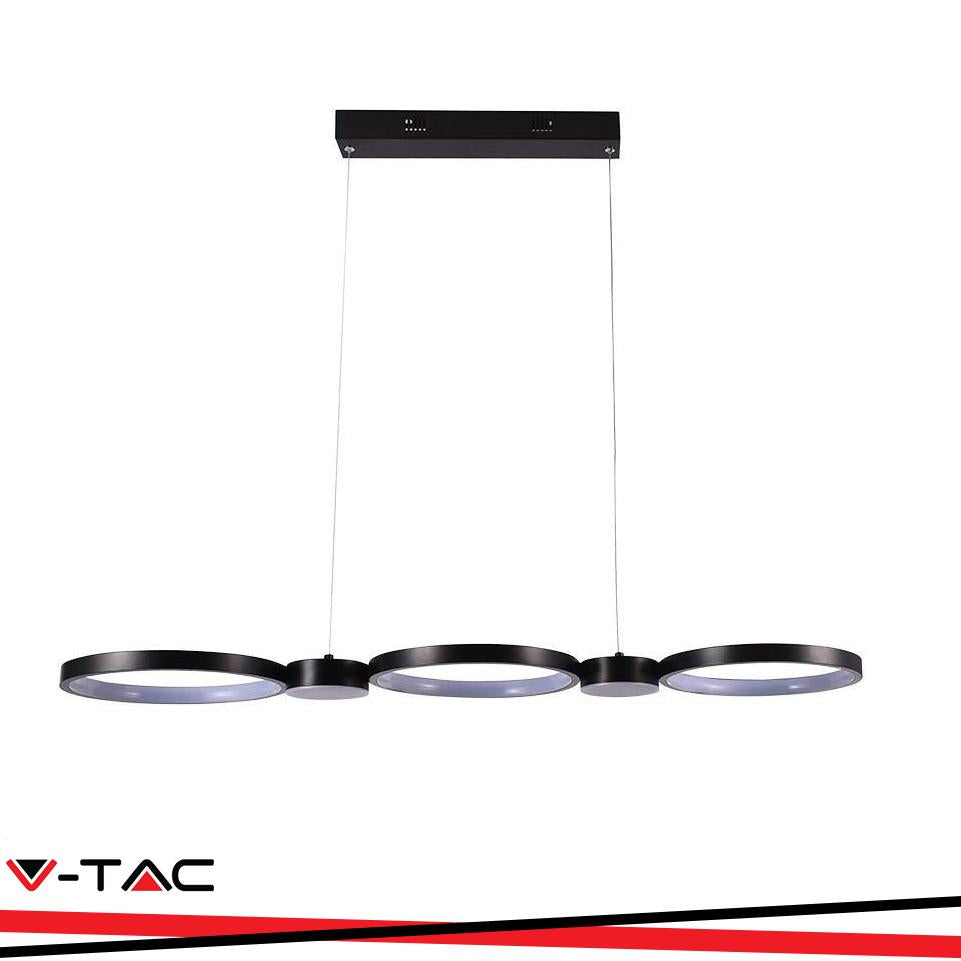 38W LED LAMPADARIO LED A SOSPENSIONE NERA 3000K