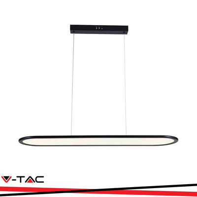 24W LED LAMPADARIO LED A SOSPENSIONE (80*100CM) 4000K CORPO NERO